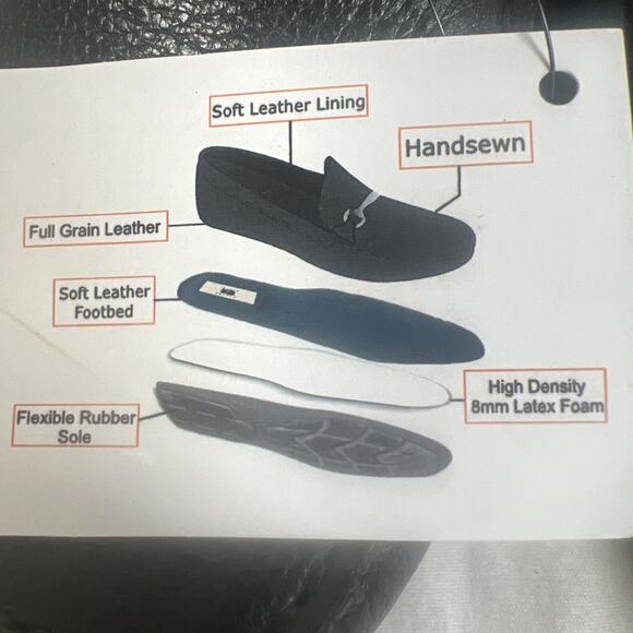 New Joseph Abboud All Leather Black Loafers Size 10 main image 7